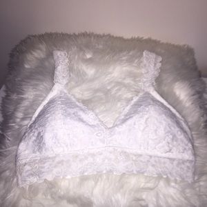 White lace bra